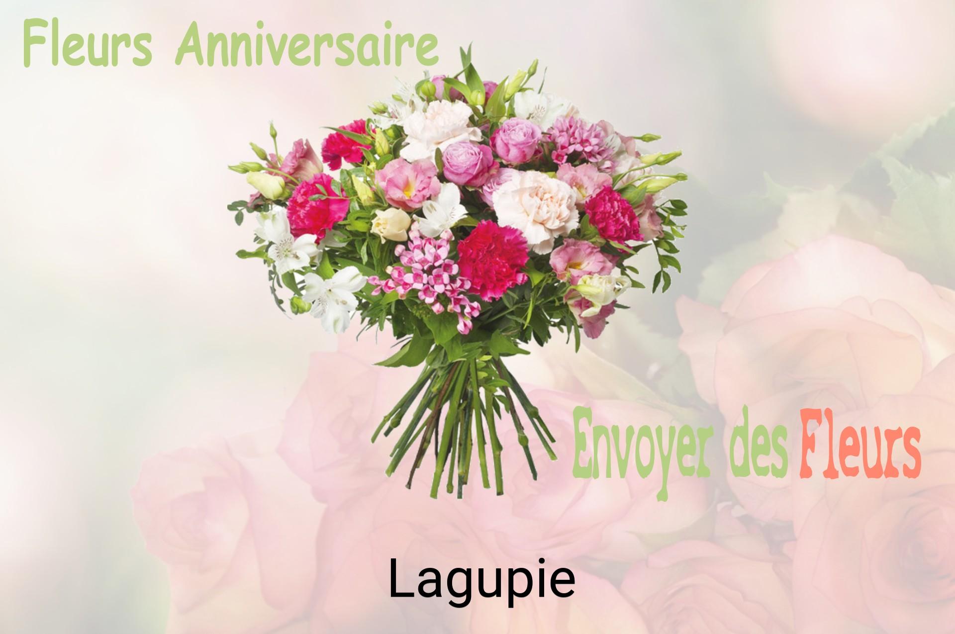 Bouquet de fleurs d’anniversaire livré à Lagupie